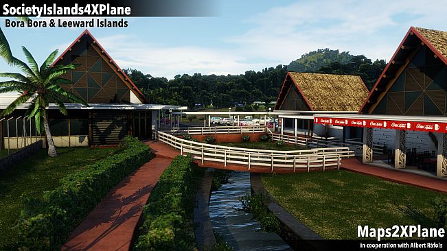X-Plane 12 Add-on: Aerosoft - Society Islands XP - Bora Bora & Leeward Islands