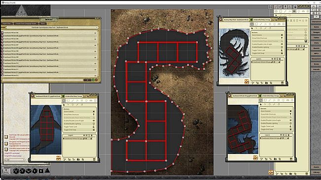 Fantasy Grounds - Pathfinder RPG - GameMastery Map Pack Swallowed Whole