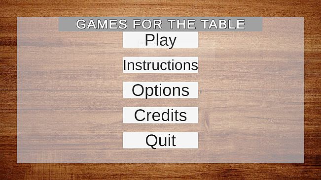 Games For The Table