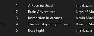 Lady of Dreams Soundtrack
