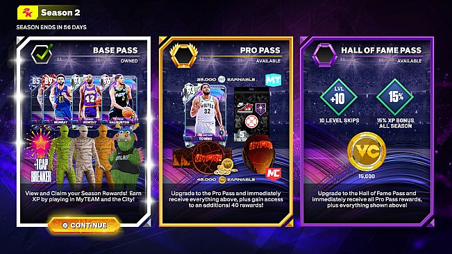 NBA 2K25 Hall of Fame Pass: Season 2