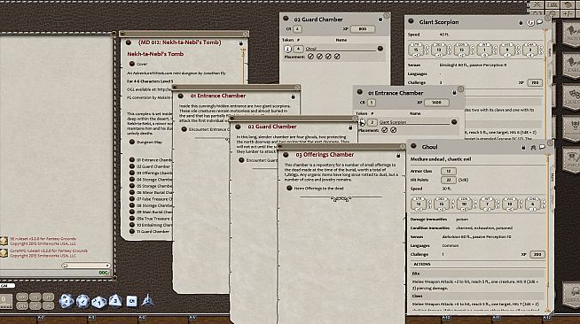 Fantasy Grounds - Mini-Dungeon #012: Nekh-ta-Nebi's Tomb (5E)
