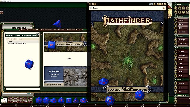 Fantasy Grounds - Pathfinder RPG - Pathfinder Flip-Mat: Planes of Metal and Wood