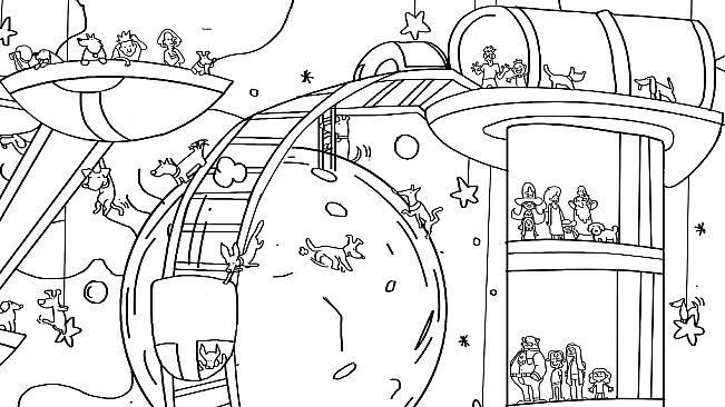 101 Cute Playland Dogs: Find & Paint - Artbook