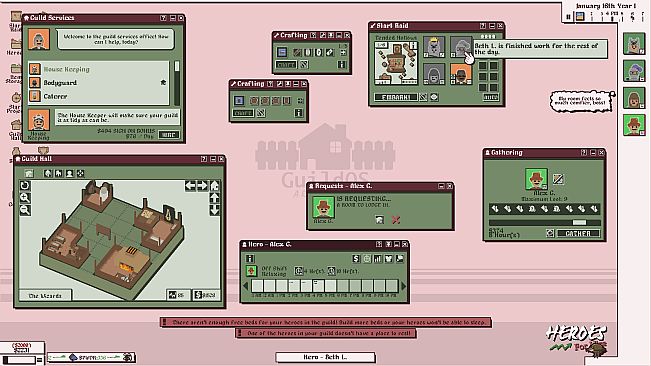 Heroes For Hire - Guild Micromanagement Simulator