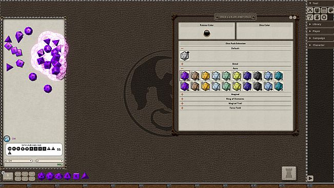 Fantasy Grounds - Aura Dice Pack