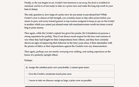 Choice of Broadsides: HMS Foraker