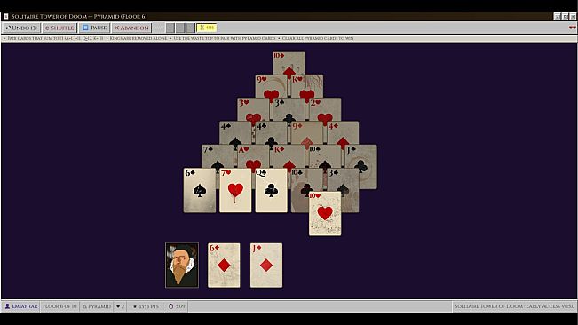 The Solitaire Tower of Doom