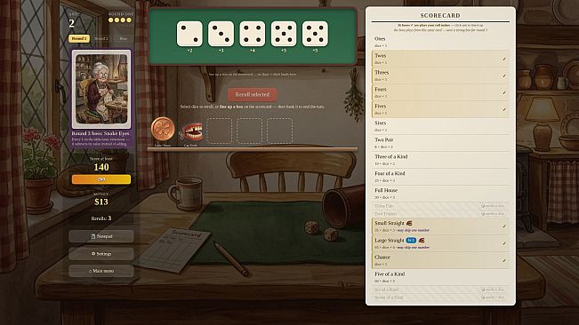 Tumble: A Cozy Dice Roguelite