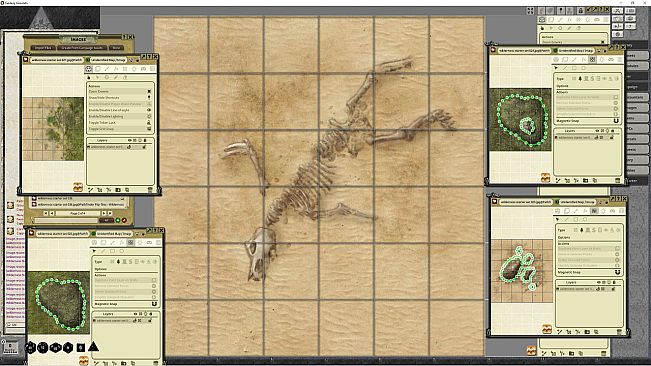 Fantasy Grounds - Pathfinder RPG - Flip-Tiles - Wilderness Starter Set
