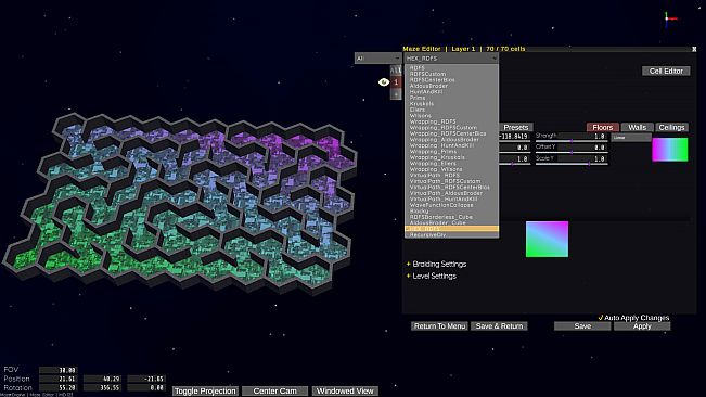Maze Engine - In Game Level Editor