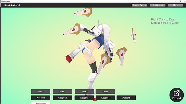 Gundam Girl Studio for VRChat and Vroid