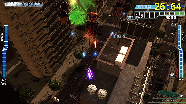 EARTH DEFENSE FORCE 4.1 WINGDIVER THE SHOOTER - TRAINING MODE