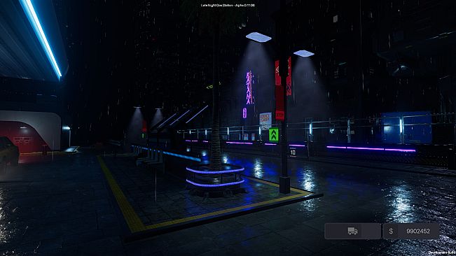 Late Night Gas Station