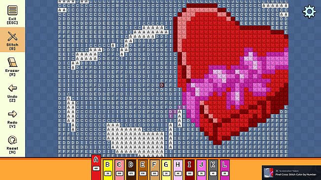 Pixel Cross Stitch - Valentine's Day Pack 2