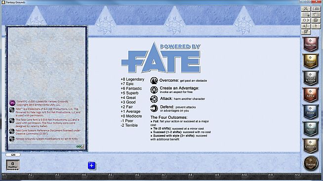 Fantasy Grounds - FATE Core Ruleset