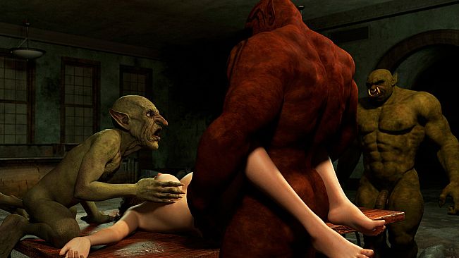 Gangbanged by Orcs and Goblins!