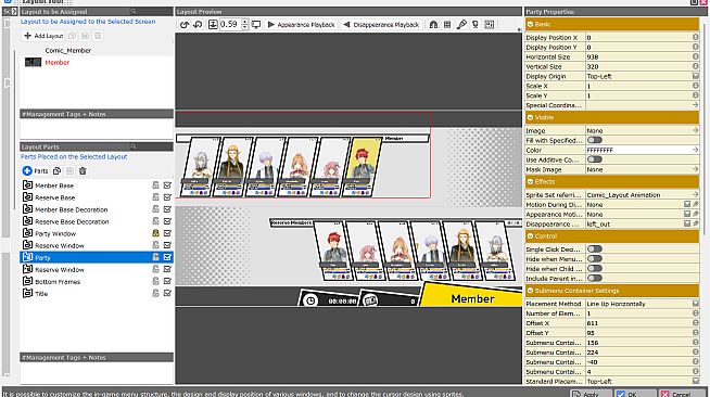 RPG Developer Bakin Layout Data Comic