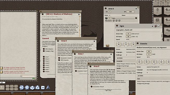 Fantasy Grounds - Mini-Dungeon #017: Shadows of Madness (5E)