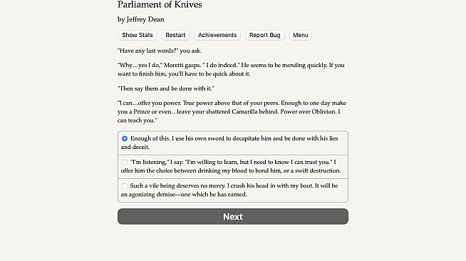 Vampire: The Masquerade — Parliament of Knives — What Stares Back