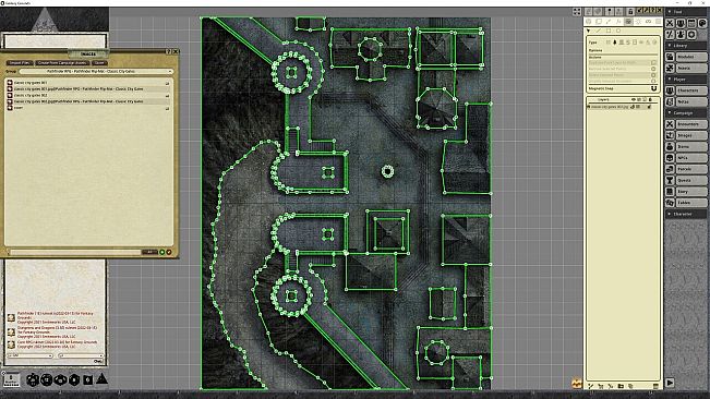Fantasy Grounds - Pathfinder RPG - Pathfinder Flip-Mat - Classic City Gates