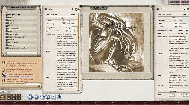 Fantasy Grounds - Call of Cthulhu 7th Edition (Ruleset)
