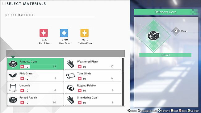 BLUE REFLECTION: Second Light - Crafting Function - Ether Synthesis