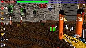 Die, zombie sausage, die!