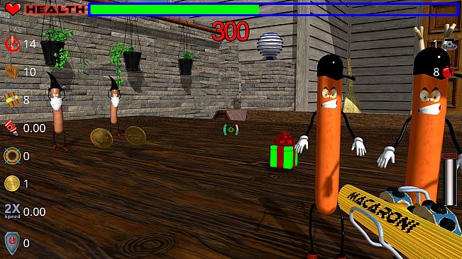 Die, zombie sausage, die!