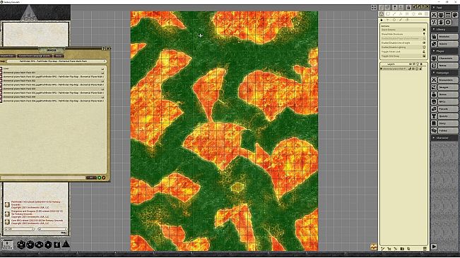 Fantasy Grounds - Pathfinder RPG - Pathfinder Flip-Mat - Elemental Planes Multi-Pack