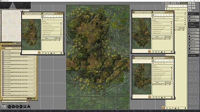 Fantasy Grounds - Pathfinder RPG - Map Pack - Marsh Trails