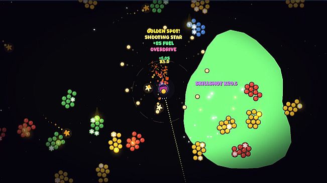 Bubble Shooter but In Space and Incremental