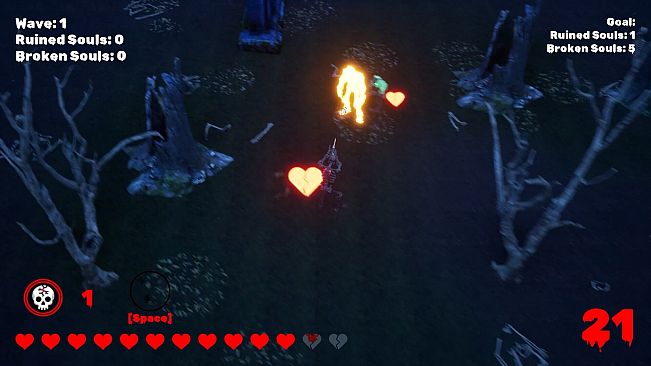 Broken Scary Skeleton