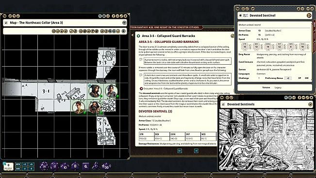 Fantasy Grounds - Fifth Edition Fantasy #20: One Night In The Sinister Citadel