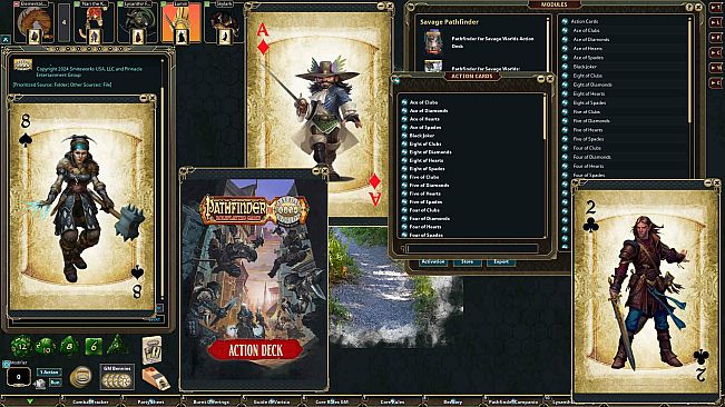 Fantasy Grounds - Pathfinder(R) for Savage Worlds Action Deck