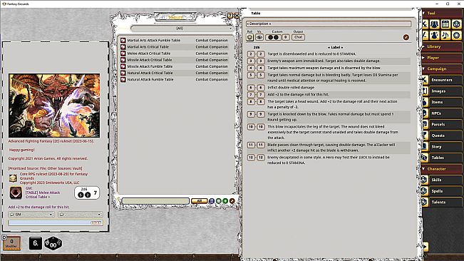 Fantasy Grounds - Combat Companion