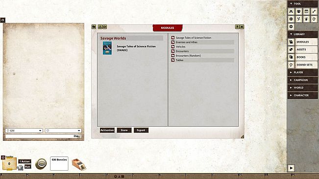 Fantasy Grounds - Savage Tales of Science Fiction (SWADE)