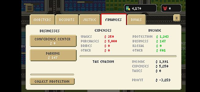 Pixel Gangsters: Mafia Manager