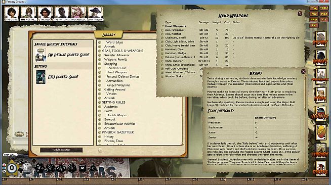 Fantasy Grounds - Savage Worlds: ETU - East Texas University
