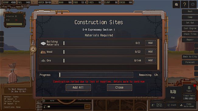 Dustland Delivery: Road Builder