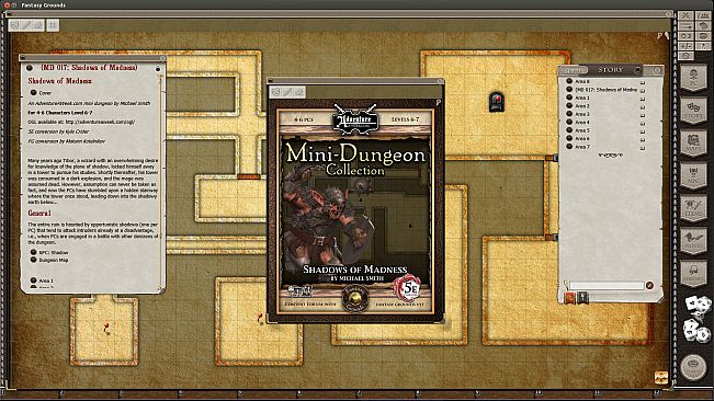 Fantasy Grounds - Mini-Dungeon #017: Shadows of Madness (5E)