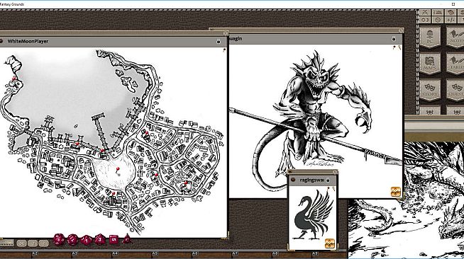 Fantasy Grounds - Village Backdrop: White Moon Cove (5E)