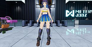 "Cheerleader" Costume in 2 Color Varieties