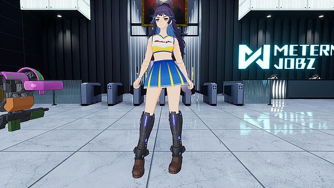 "Cheerleader" Costume in 2 Color Varieties