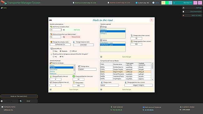 Transporter Manager Tycoon - Mods on the road