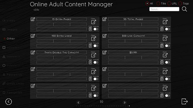 Online Adult Content Manager - Other Links Extension