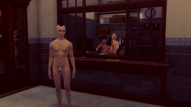 Cyberpunk men for Fuck in police