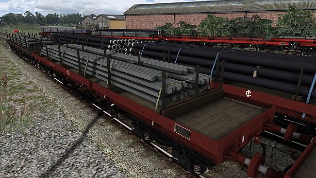 TS Marketplace: BDA 80t Bogie Bolster Wagon Pack