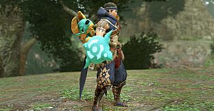 Monster Hunter Rise - "Stuffed Zinogre" Hunter layered weapon (Sword & Shield)