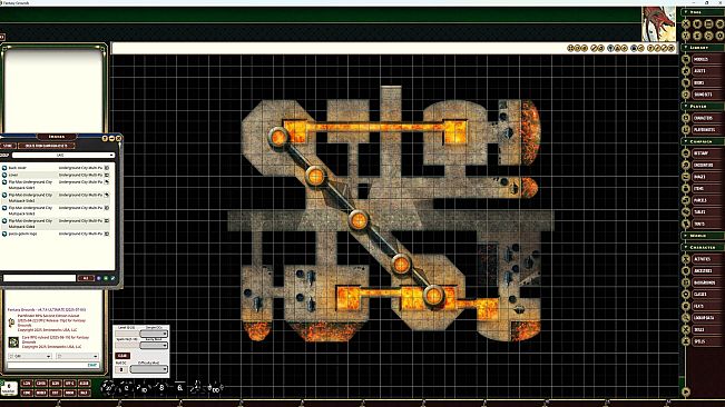 Fantasy Grounds - Pathfinder RPG - Flip-Mat: Underground City Multi-Pack